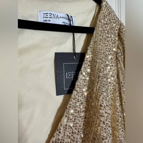 👗NWT! Mac Duggal Sequin 3/4 Sleeve Dress - Picture 6 of 10